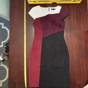 WHBM Color-block dress work dress NWT